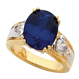 Ring Mounting for Oval Gemstone 