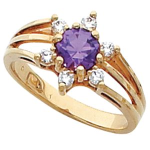 Ring Mounting for 5.5 mm Round Gemstone Center