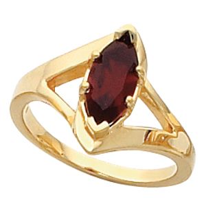 Ring Mounting for Marquise Gemstone
