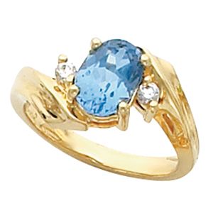 Ring Mounting for Oval Gemstone 