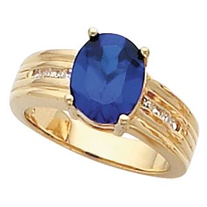 Ring Mounting for Oval Gemstone 