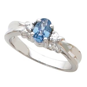 Ring Mounting for Oval Gemstone 