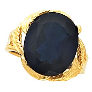 Ring Mounting for Oval Gemstone 