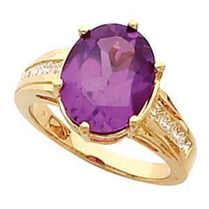 Ring Mounting for Oval Gemstone 