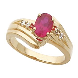 Ring Mounting for Oval Gemstone 