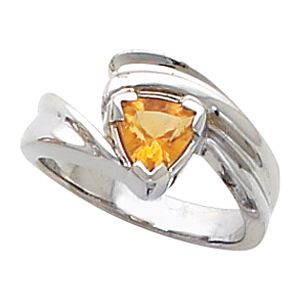 Ring Mounting for Trillion Shape Gemstone 