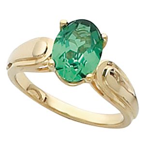Ring Mounting for Oval Gemstone Solitaire