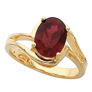 Ring Mounting for Oval Gemstone Solitaire