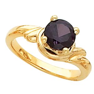 Ring Mounting for 7.0 mm Round Gemstone Solitaire