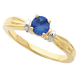 Ring Mounting for 5.0 mm Round Gemstone Solitaire