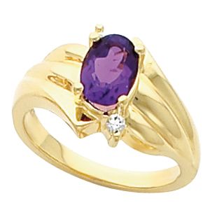 Ring Mounting for Oval Gemstone 