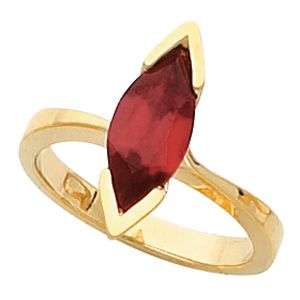 Ring Mounting for Marquise Gemstone
