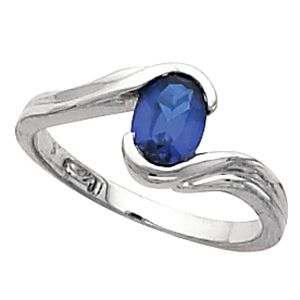 Ring Mounting for Oval Gemstone Solitaire