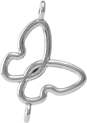 Butterfly Design Dangle Component with Jump Rings