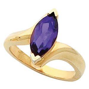 Ring Mounting for Marquise Gemstone