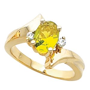Ring Mounting for Oval Gemstone 