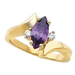 Ring Mounting for Marquise Gemstone