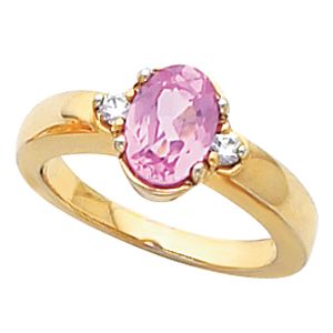 Ring Mounting for Oval Gemstone 