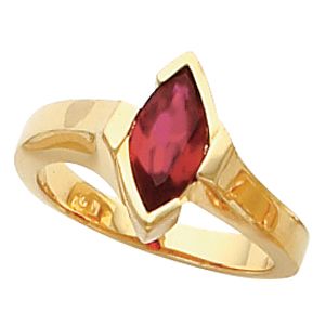 Ring Mounting for Marquise Gemstone