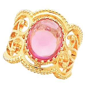 Ring Mounting for Oval Gemstone Solitaire