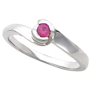 Bypass Ring Mounting for Round Gemstone Solitaire