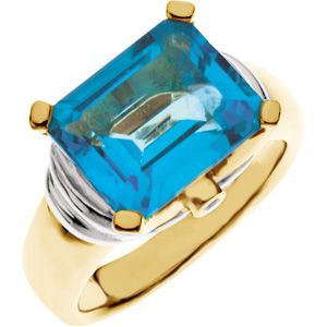 Emerald-Shape Solitaire Mounting