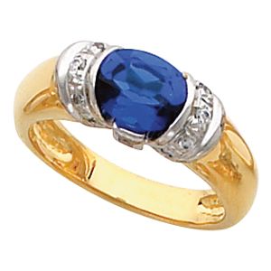Ring Mounting for Oval Gemstone 