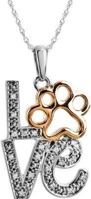 Tender Voices&reg; Love Animal Paw Print Necklace