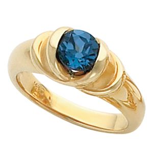 Ring Mounting for 6.0 mm Round Gemstone Solitaire