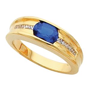Bezel-Set Ring Mounting for Oval Gemstone