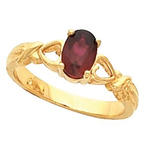 Ring Mounting for Oval Gemstone Solitaire