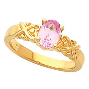 Ring Mounting for Oval Gemstone Solitaire