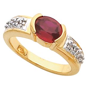 Ring Mounting for Oval Gemstone 
