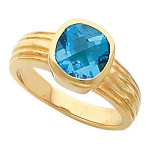 Solitaire Bezel-Style Ring Mounting for Antique Center