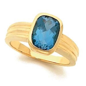 Solitaire Bezel Ring Mounting for Antique Cushion Center