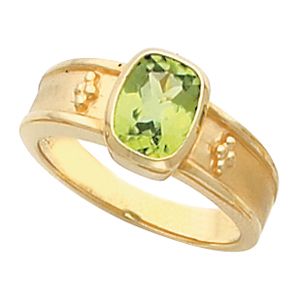 Solitaire Bezel Ring Mounting for Antique Cushion Stone