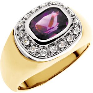 Accented Bezel Ring Mounting for Antique Cushion Center