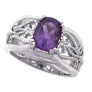 Solitaire  Ring Mounting for Antique Cushion Center