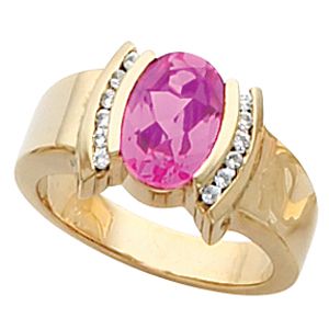 Ring Mounting for Oval Gemstone 
