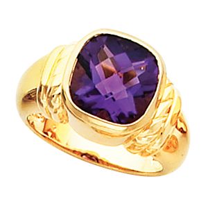 Solitaire Bezel Ring Mounting for Antique Center