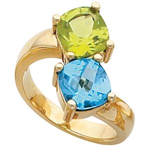 Bypass Ring Mounting for Antique-Cut Stones