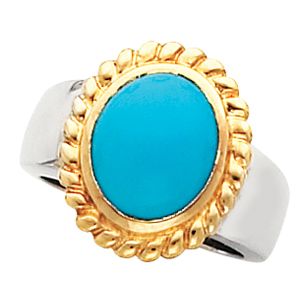 Ring Mounting for Oval Gemstone Solitaire