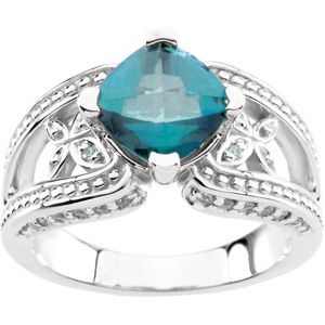 Accented Ring Mounting for Antique Center