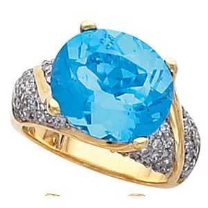 Ring Mounting for Oval Gemstone 