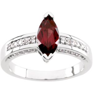 Ring Mounting for Marquise & Round Shape Gemstones