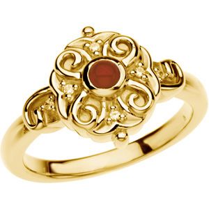 Ring Mounting for 3mm Round Gemstone Solitaire