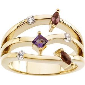 Multiple Shape Stones Mounting for Gemstone