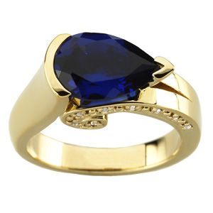 Ring Mounting for Round & Pear Shape Gemstones