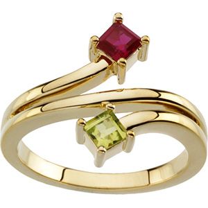 Ring Mounting Princess - Cut Gemstones