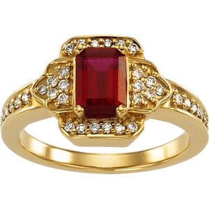 Vintage Design  Ring Mounting for Emerald/Octagon Center